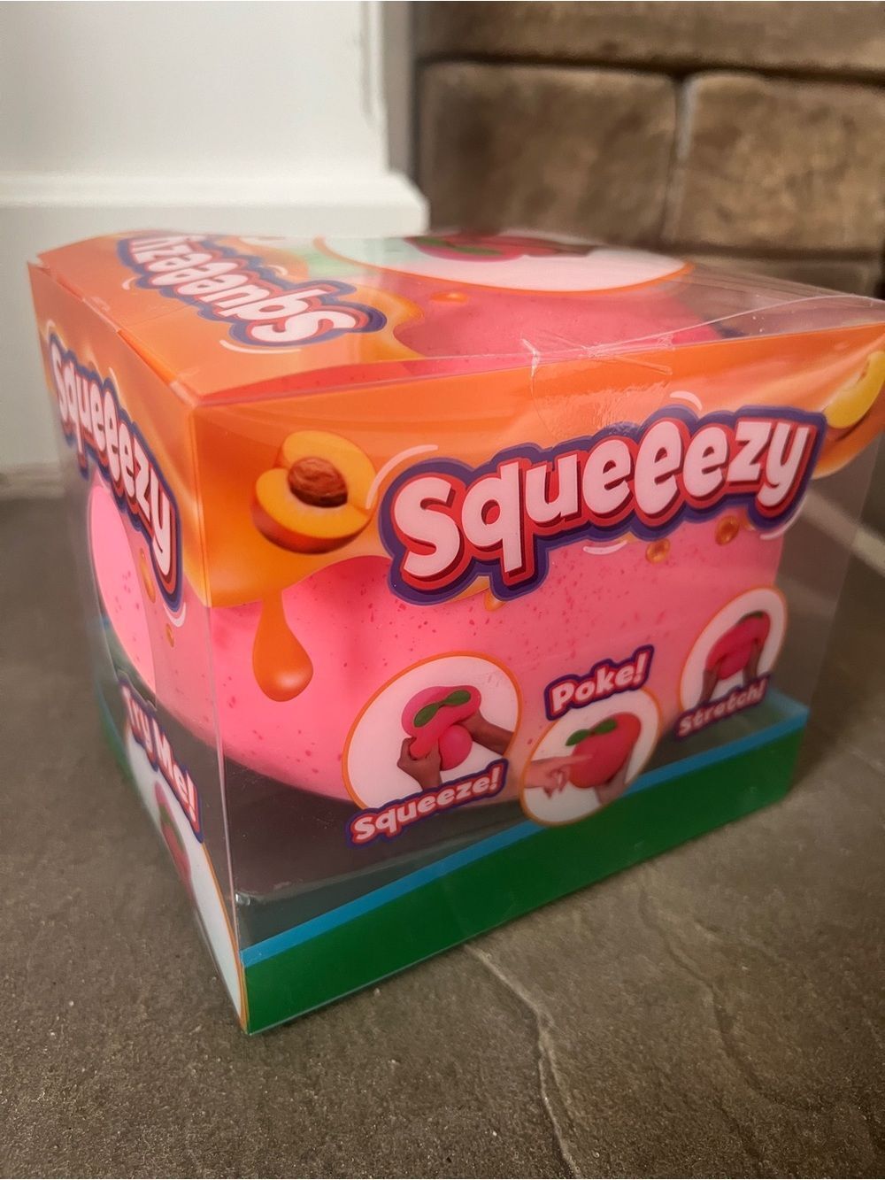 Squeeezy Viral jumbo peach squishy target